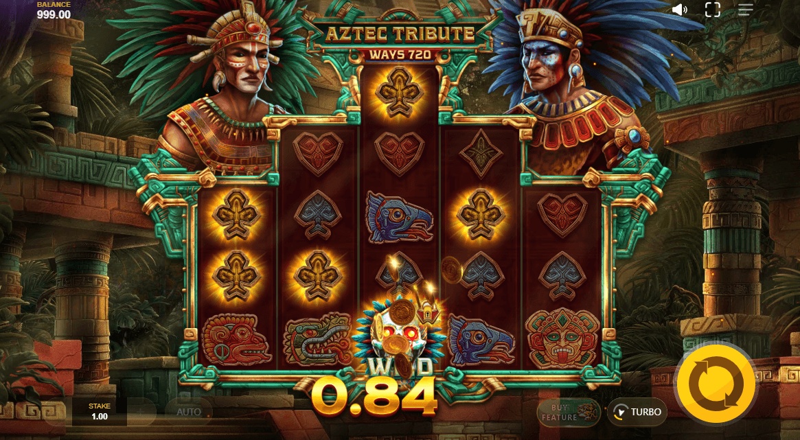 The setup for Aztec Tribute is a bit more unusual
